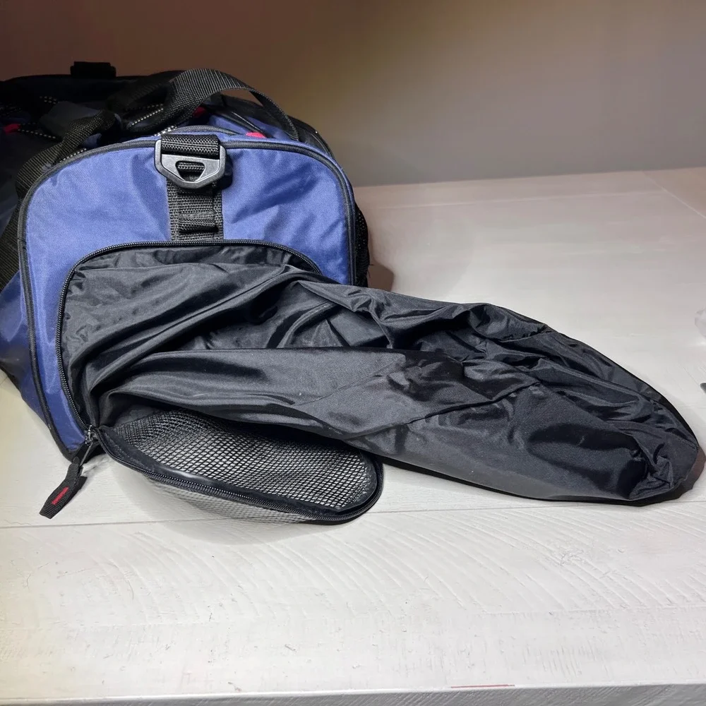 Vtg Disney Mickey Mouse American Flag Duffle Bag Travel Gym Blue Black Fan Giftt